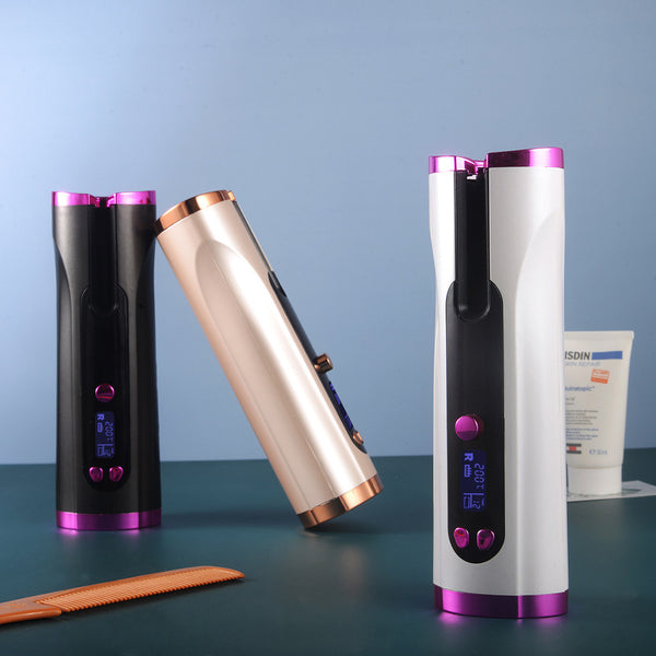 Wireless Automatic Curling Iron – Portable Hair Curler